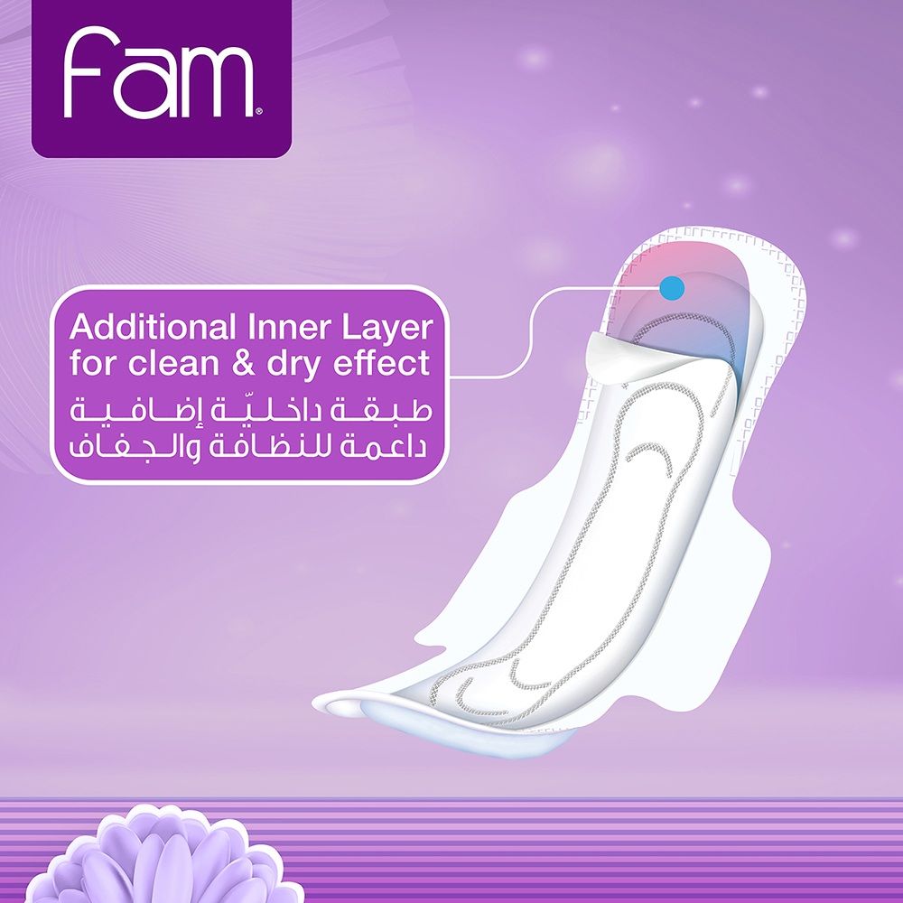 Fam - Maxi Thick Folded w/ Wings Super Sanitary Pads 30 Pads