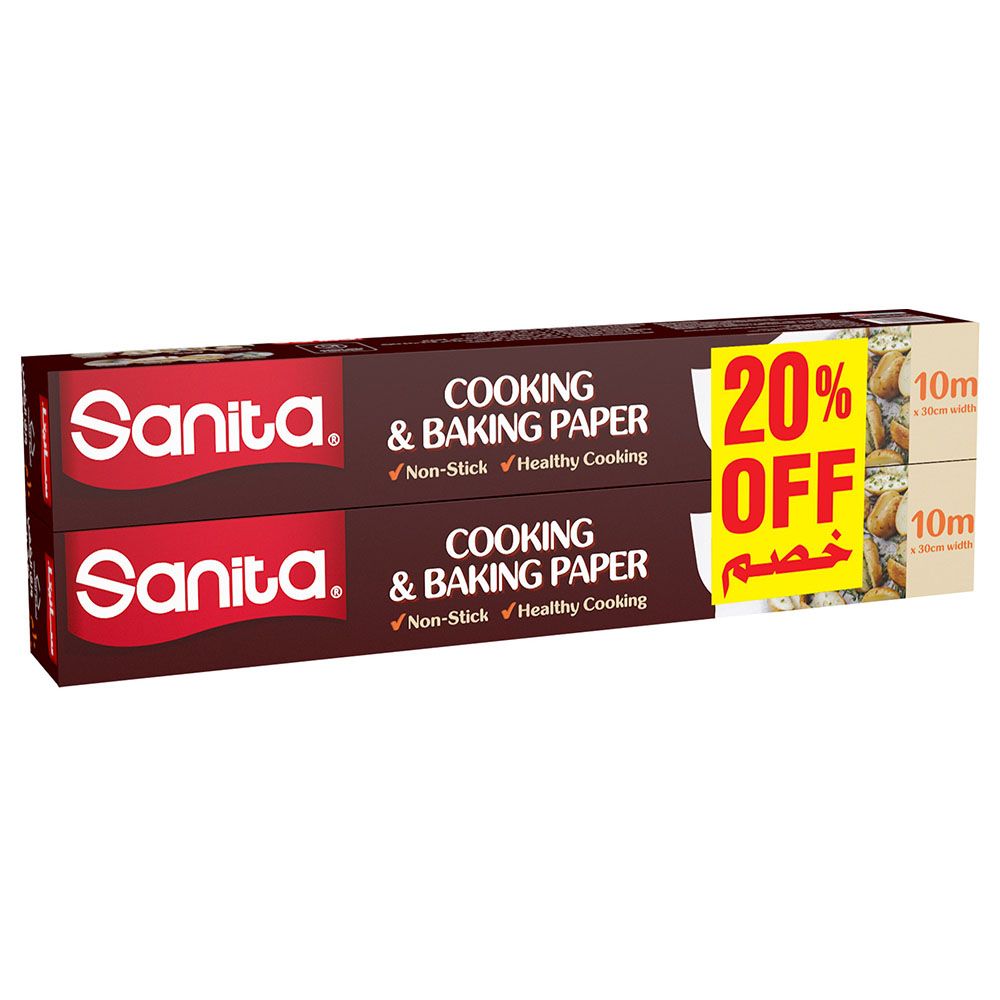 Sanita - Cooking & Baking Paper 30cm - 2 Rolls