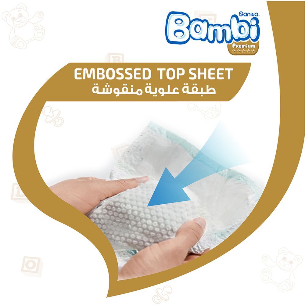 Sanita Bambi - Baby Diapers Super Pack - Size 1 - New Born - 2-4 Kg - 168 Pcs