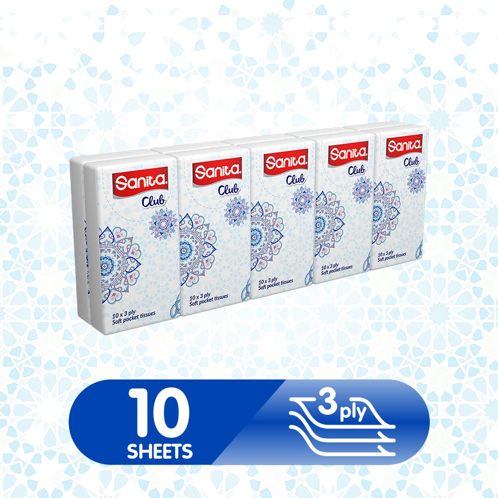 Sanita Club Pocket Tissue 10 Sheets