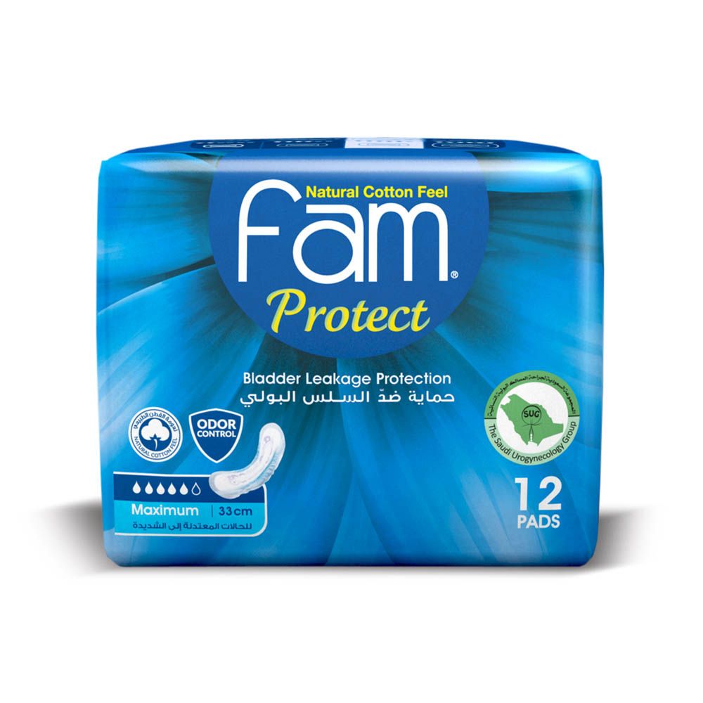 Fam - Protect Incontinence Maximum 12 Pads