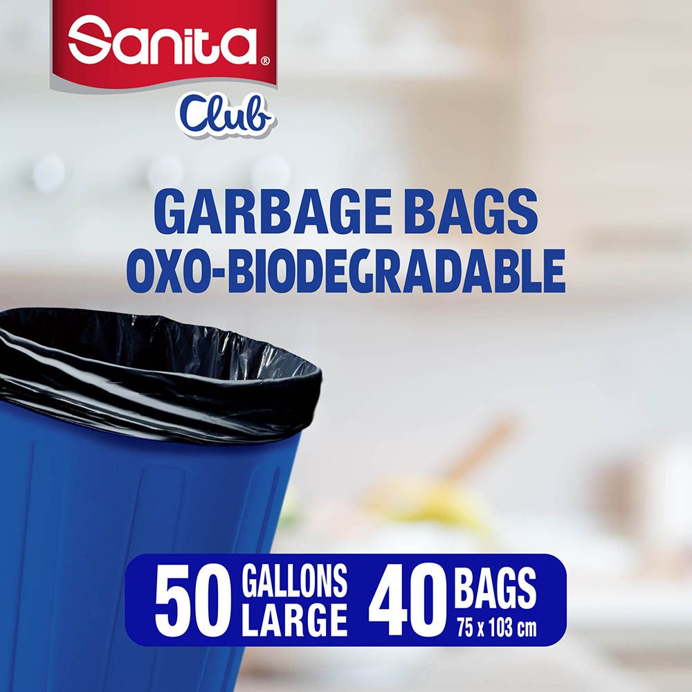 Sanita Club - Garbage Bags Twin Pack Roll - Large - 40pcs