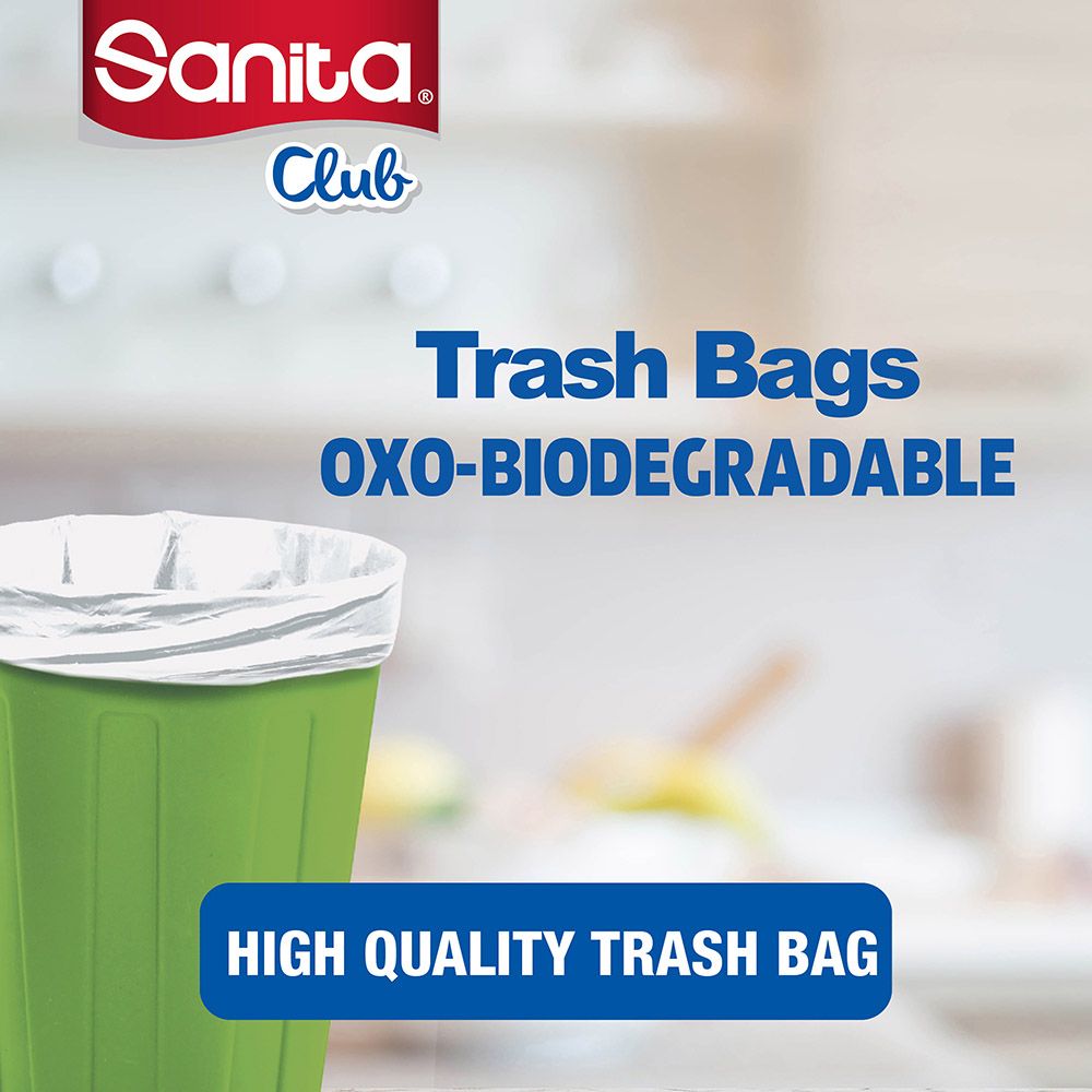 Sanita - Trash Bags Biodegradable - 10 Gallons - 90 Bags