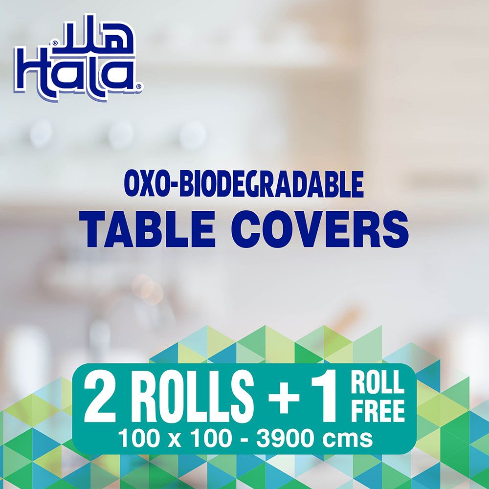 Hala - Table Cover Travel Pack - 2+1 Rolls - 39 Sheets