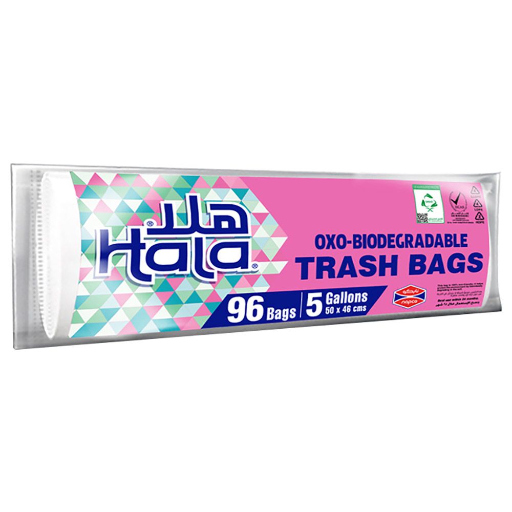 Hala - Trash Bags Biodegradable - 5 Gallons - 96 Bags