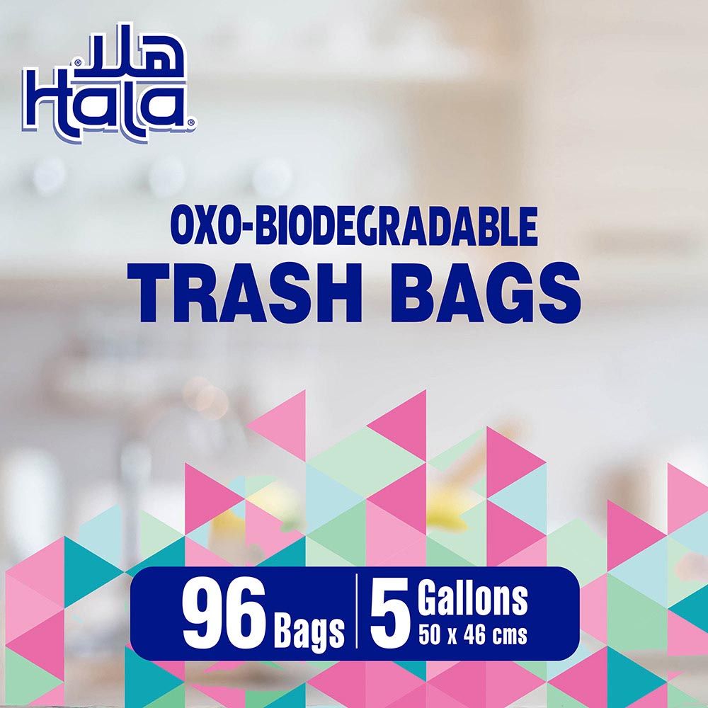 Hala - Trash Bags Biodegradable - 5 Gallons - 96 Bags