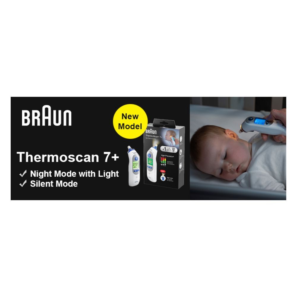 Braun - ThermoScan 7+ Ear thermometer W/ Night Mode