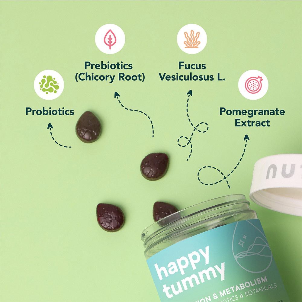 Nutrili - Happy Tummy Probiotics Gummies 60 Count