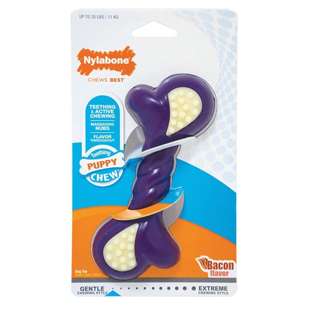 Nylabone - DuraChew Double Action Chew Puppy Chew Regular - Purple