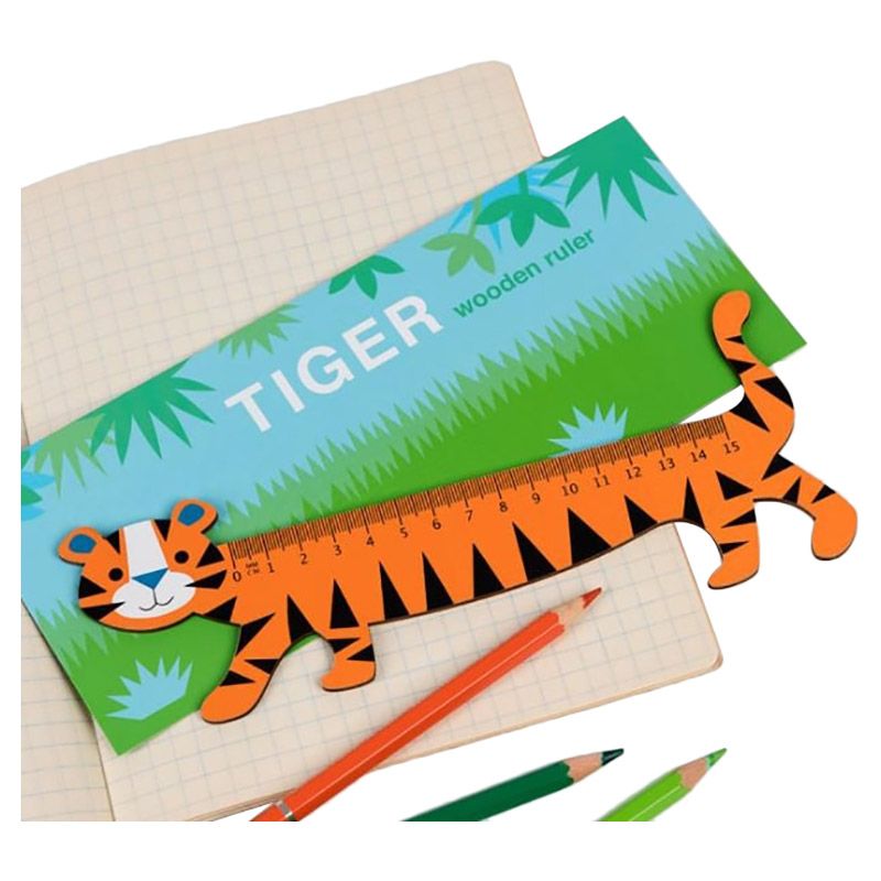 Rex London - Tiger Wooden Ruler