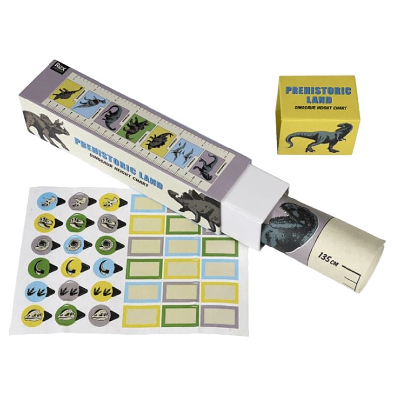 Rex London - Prehistoric Land Height Chart