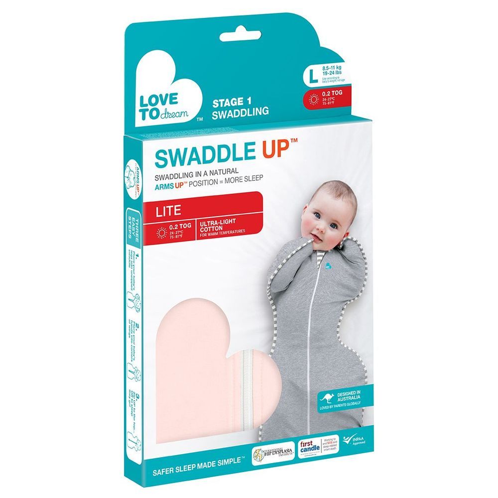 Love To Dream - Swaddle Up Lite - Light Pink