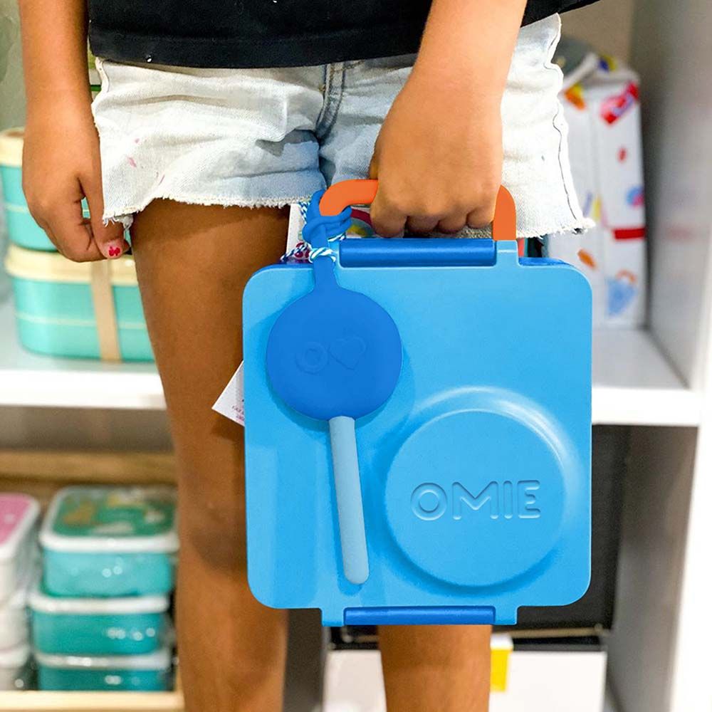 Omiebox - Utensil + Holder Set - Blue Sky