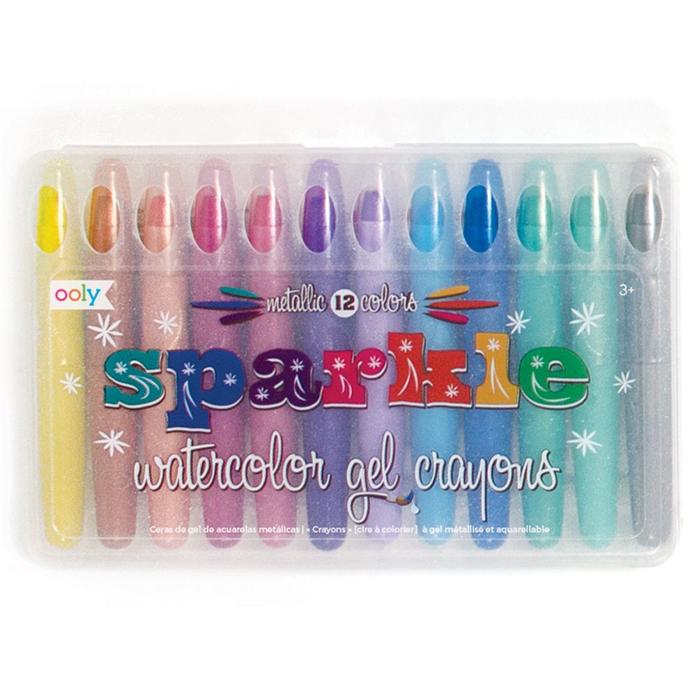 Ooly - Sparkle Watercolor Gel Crayons Set Of 12