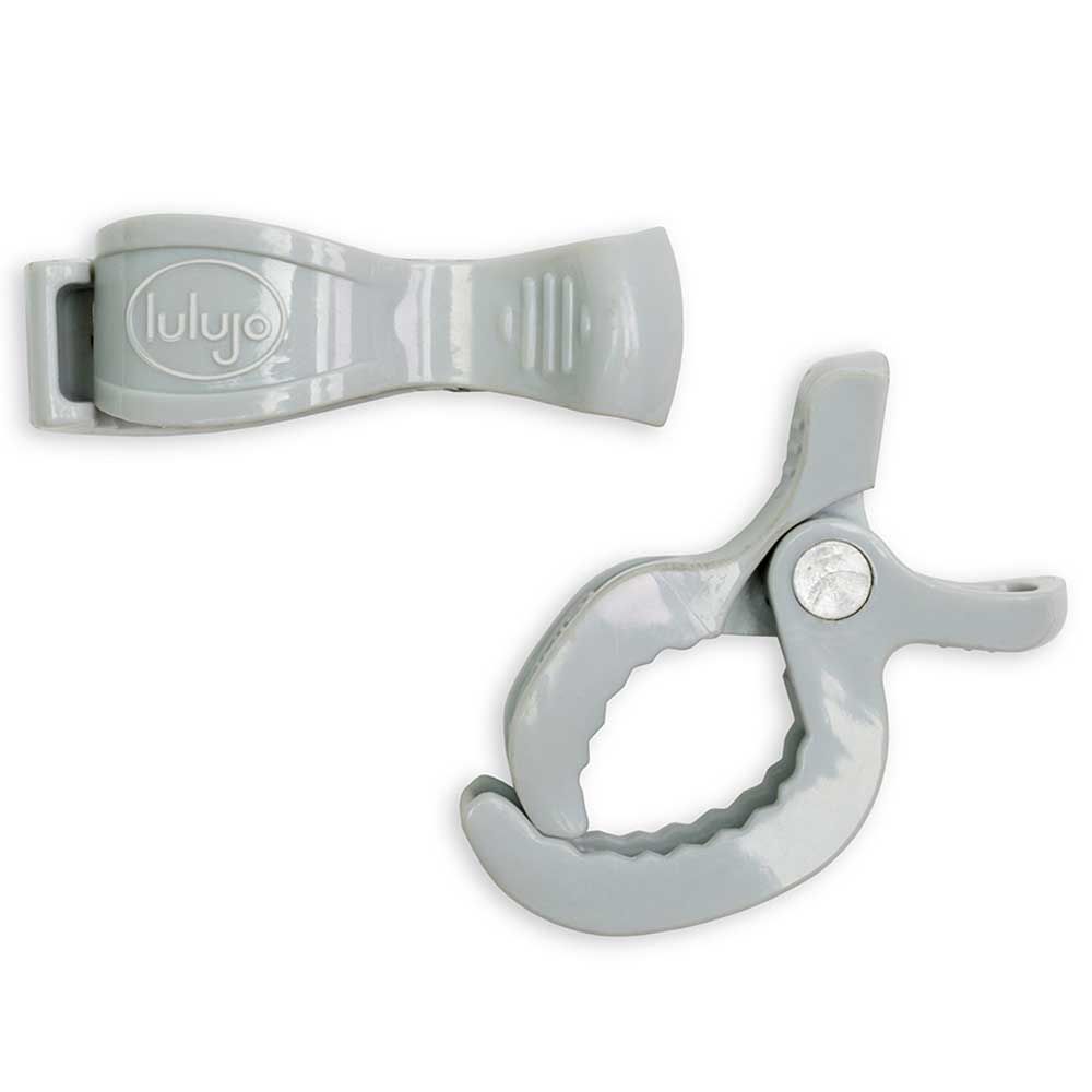 lulujo - Stroller Clips 2-pack - Grey