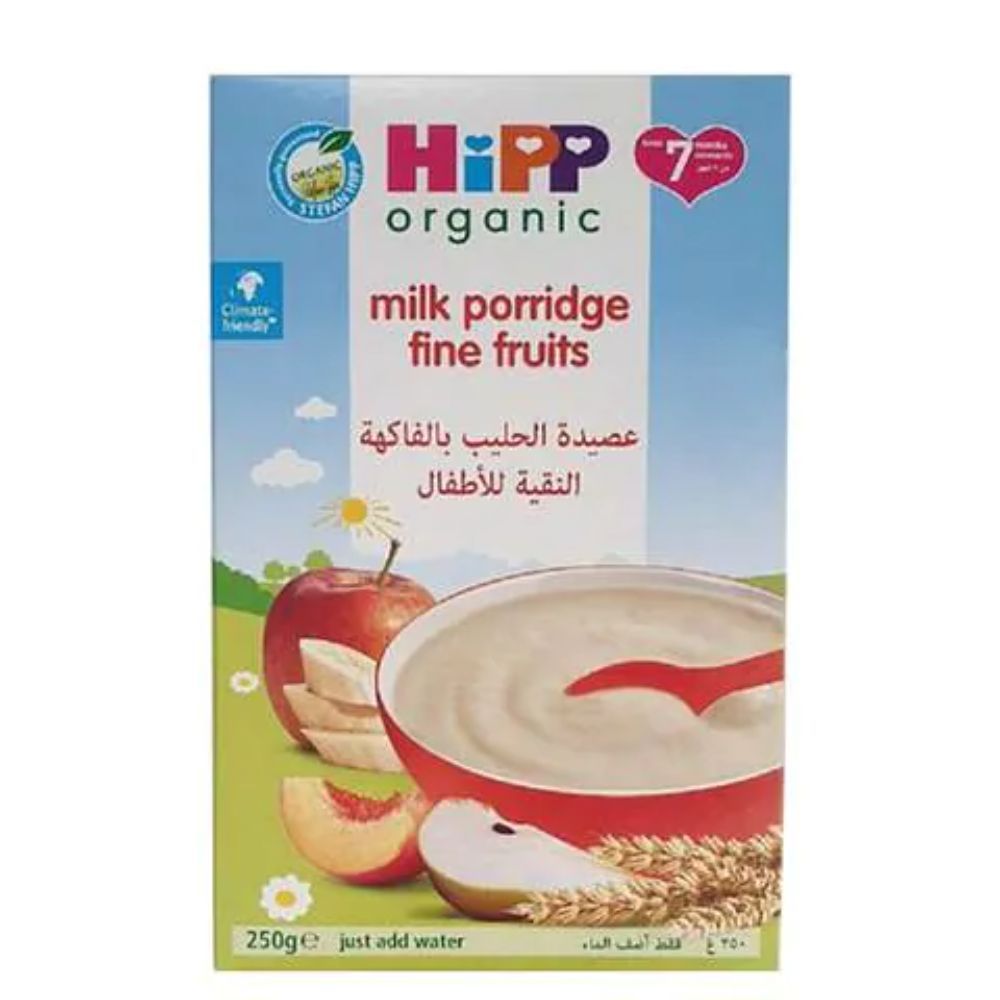 HiPP Organic Milk Porridge Fine Fruits - 250g