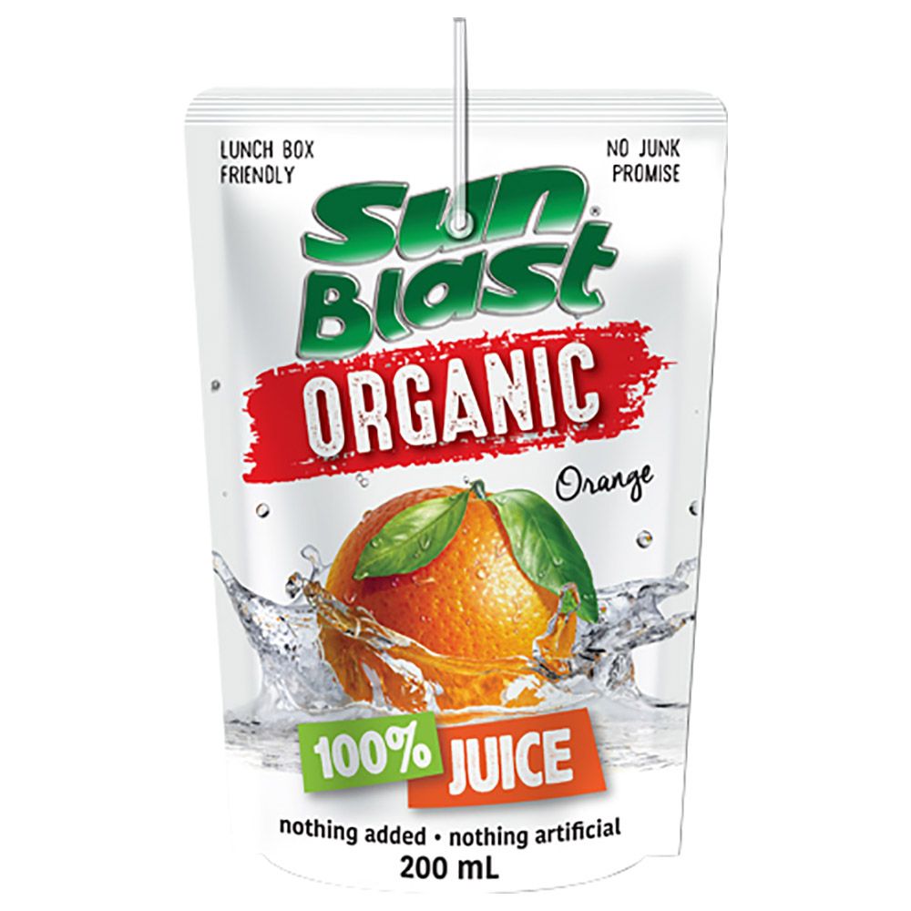 Sunblast - Pack of 10 Organic Orange Juice