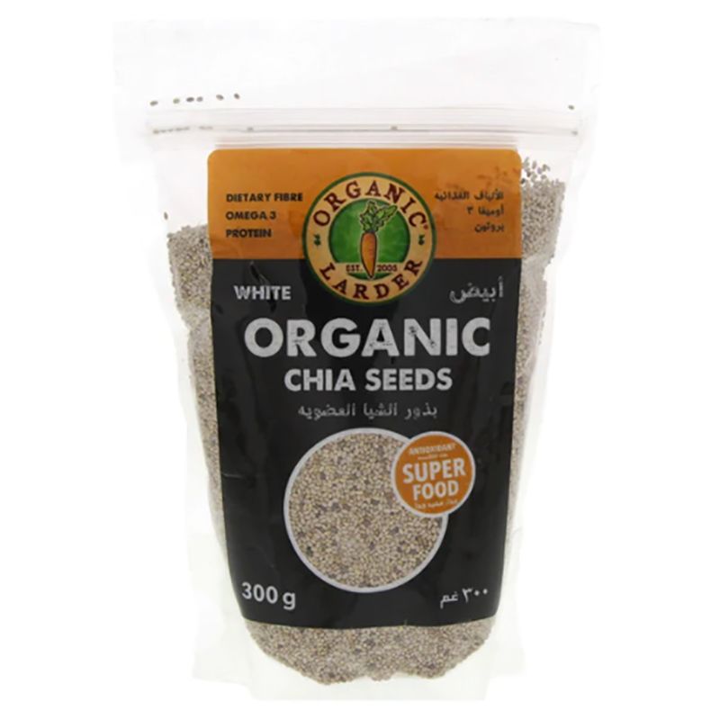 Organic Larder - Organic Chia Seeds - 300g - White