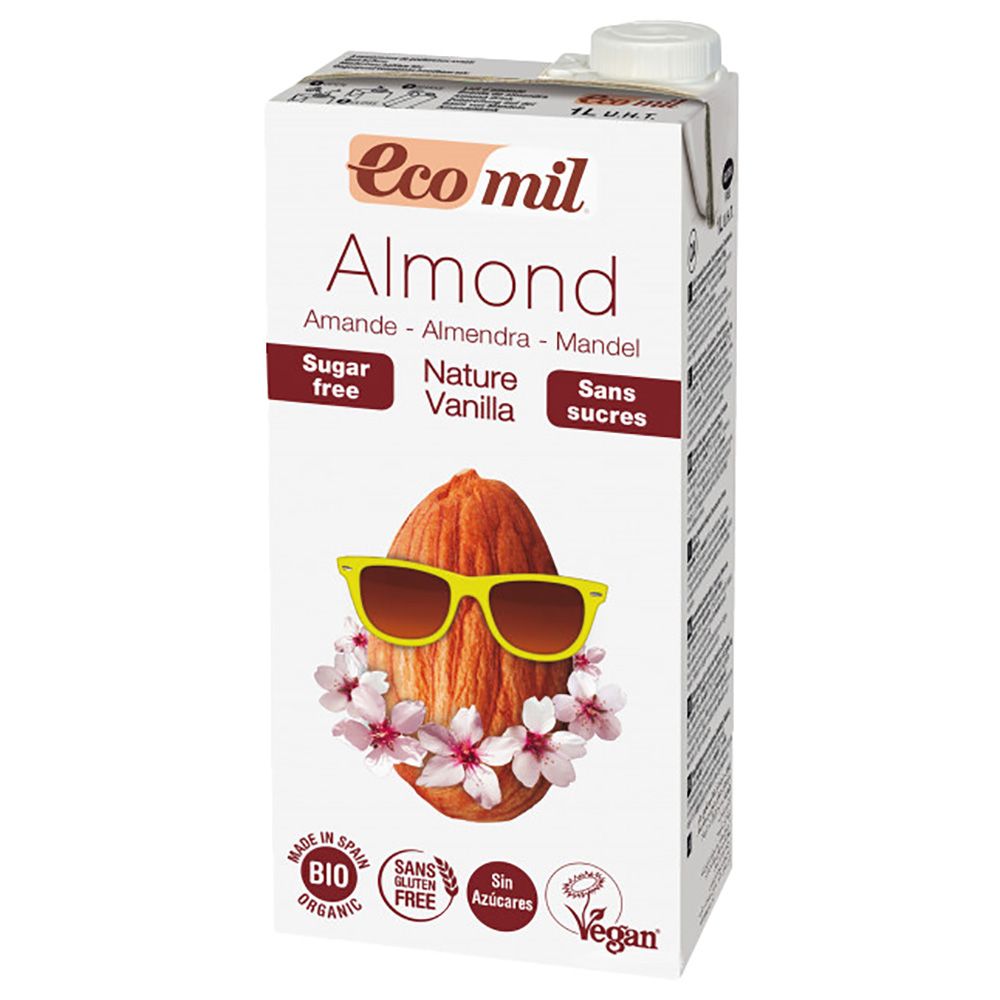 Ecomil Almond Milk Sugar Free Vanilla 1L