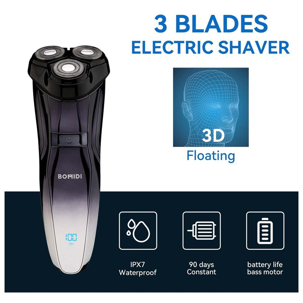 Bomidi - M5 Electric Shaver Beard Trimmer - Black