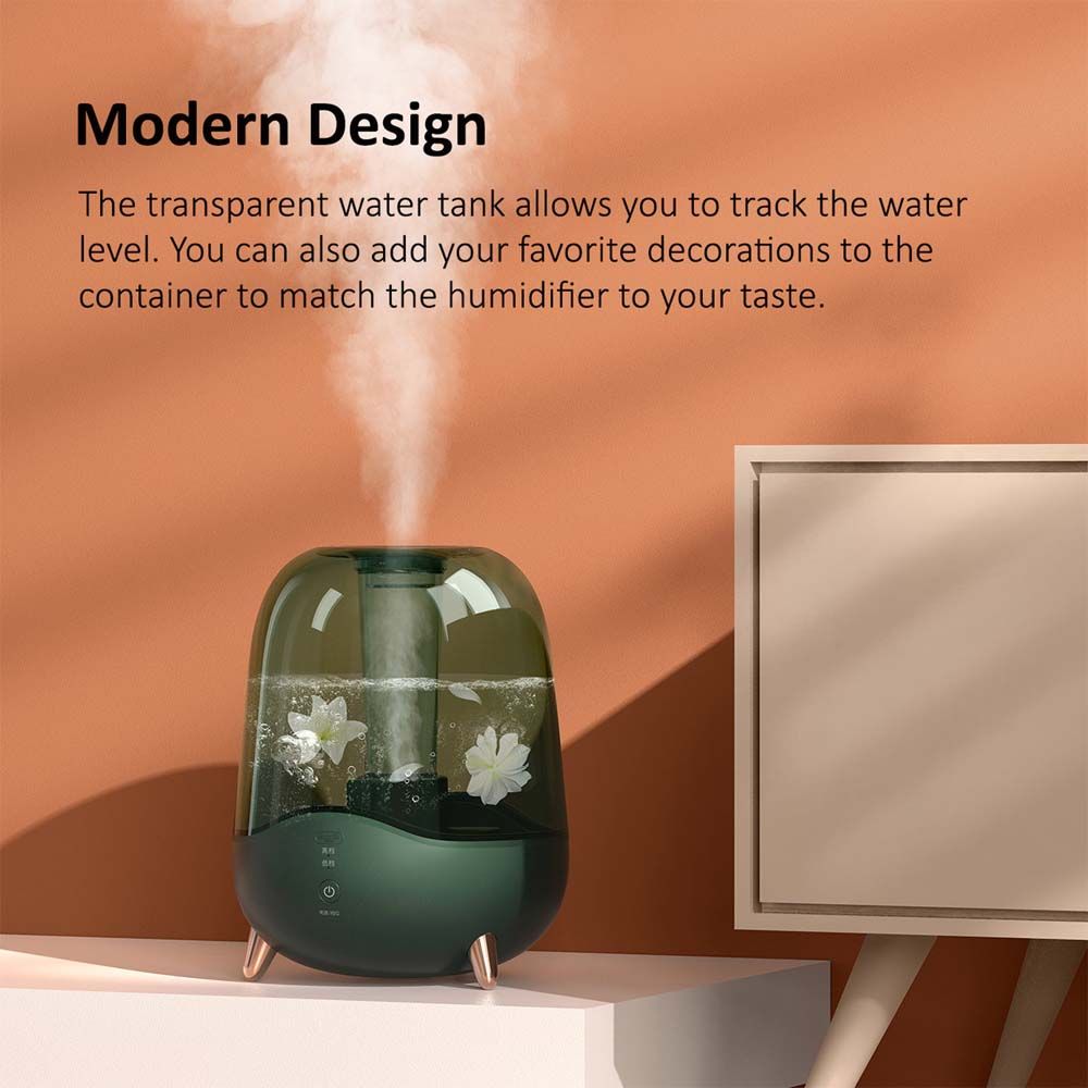 Deerma - Crystal Clear Ultrasonic Cool Mist Humidifier 5L - Green