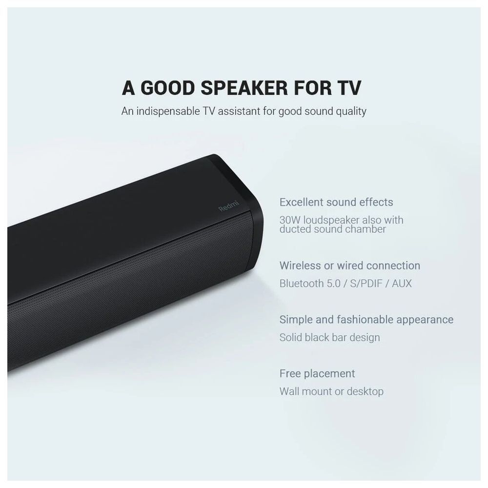 Xiaomi Redmi - TV Soundbar Bluetooth Speaker - Black