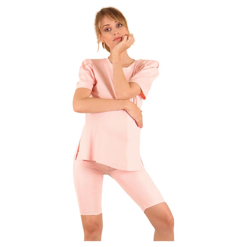 Oh9shop - Cycling Shorts and T-Shirt 2pc - Set - Pink