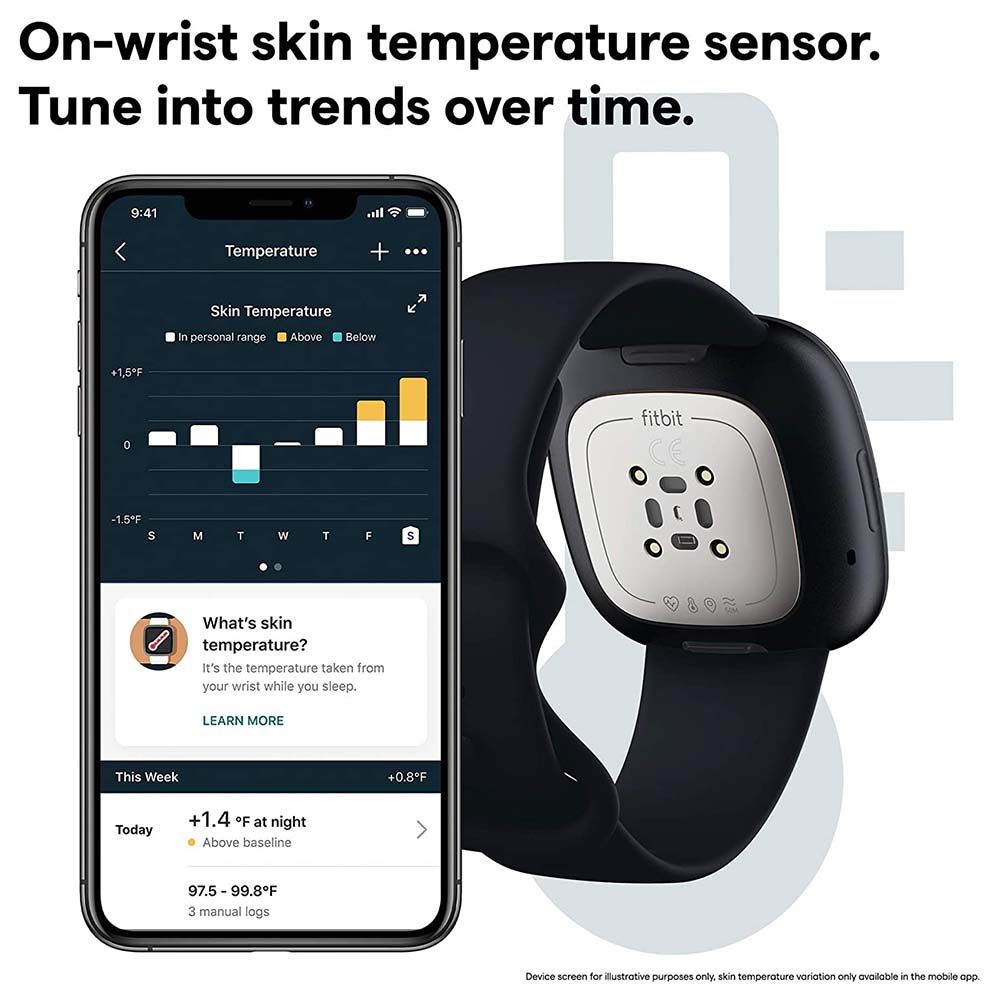 Fitbit - Sense Advanced Smartwatch - Black