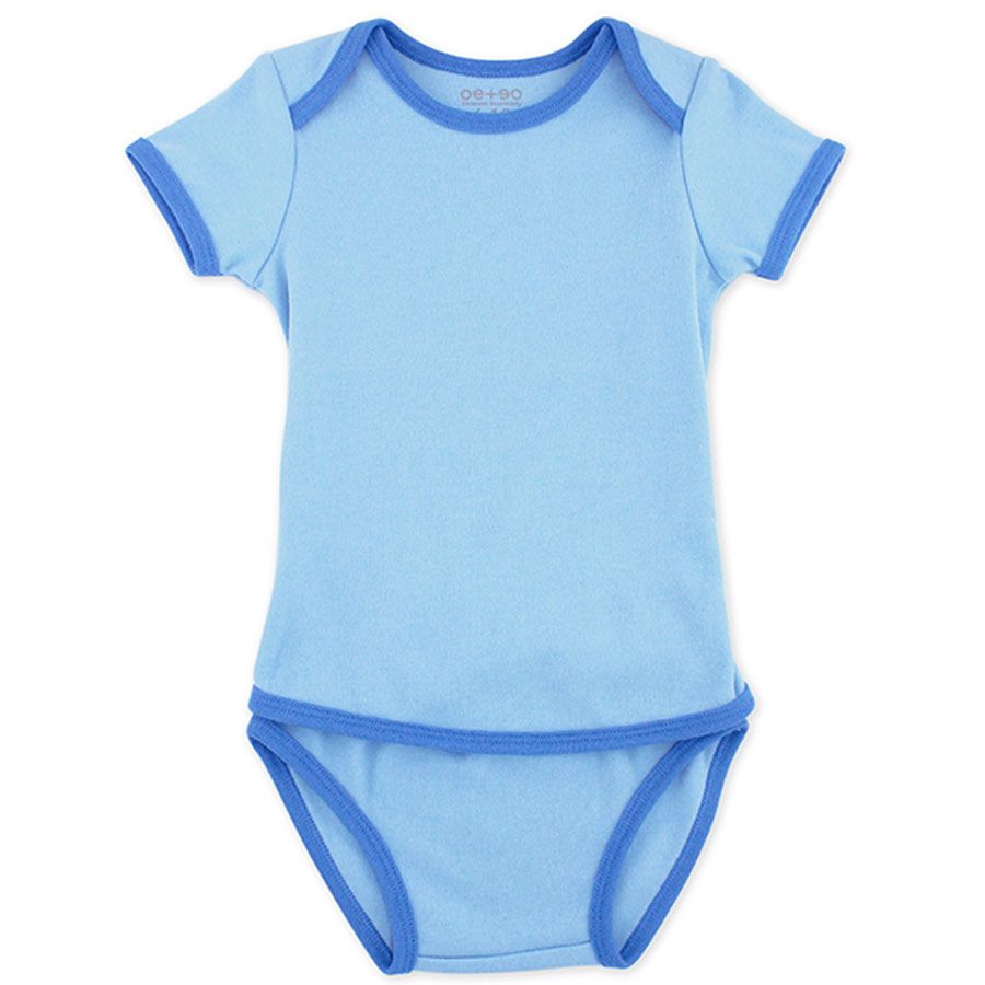 Oeteo - Easyeo Classic Short Sleeve Romper - Sky Blue