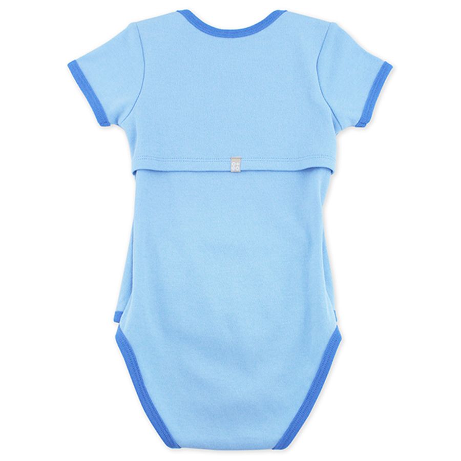 Oeteo - Easyeo Classic Short Sleeve Romper - Sky Blue