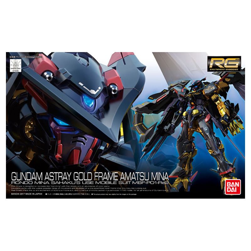 Bandai - 1/144 RG 24 Gundam Astray Gold Frame Amatsu Mina Action Figure