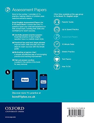 Bond 11+ Assessment Papers English 9-10 Years, Book 1