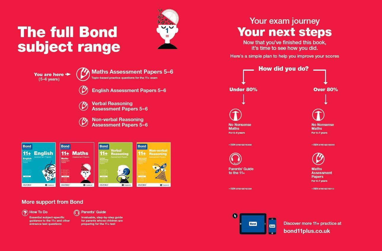 Bond 11+ Assessment Papers Maths 5-6 Yrs