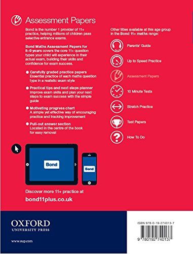 Bond 11+ Assessment Papers Maths 8-9 Yrs