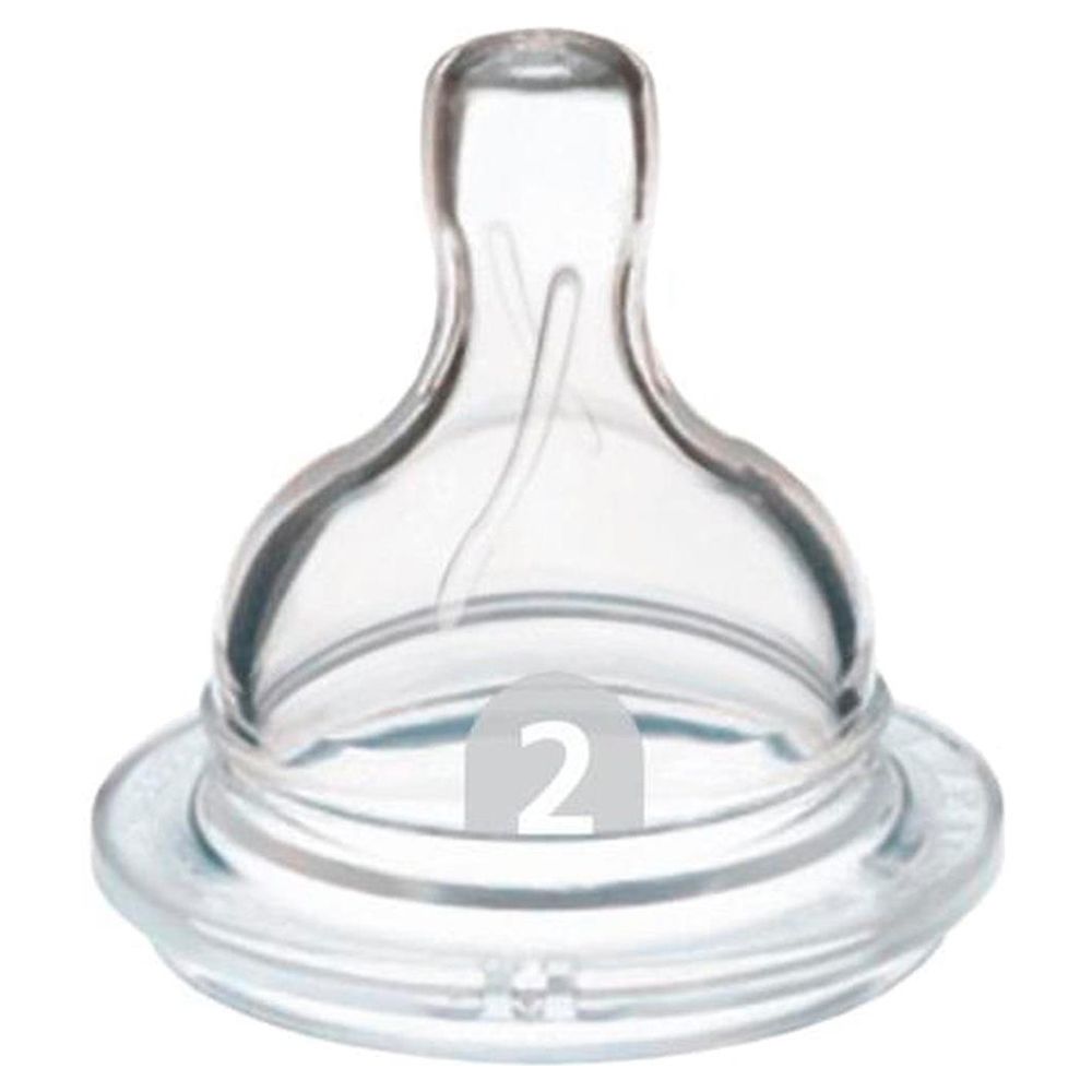 Philips Avent - Silicone 2 Holes Bottle Teats - Pack of 2