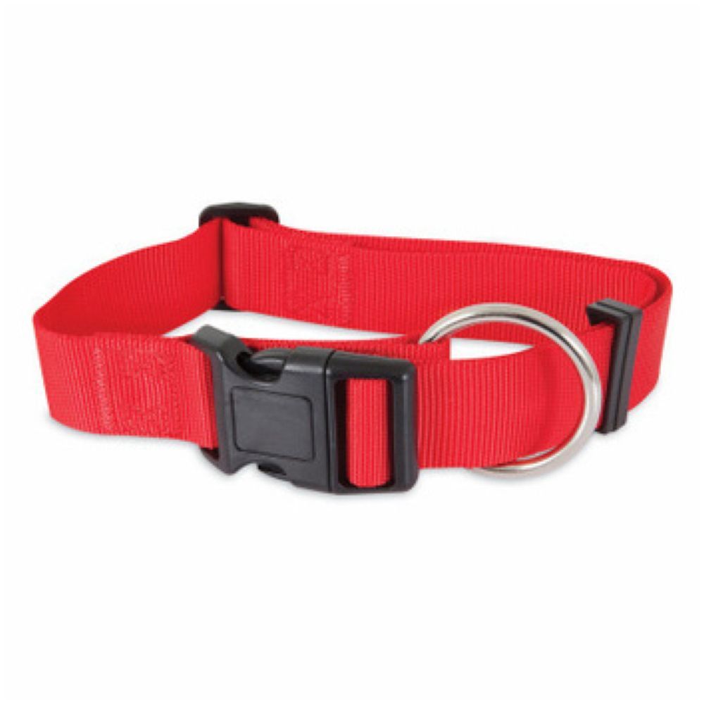 Petmate - Nylon Adjustable Dog Collar 1 1/2"X20-30" - Red