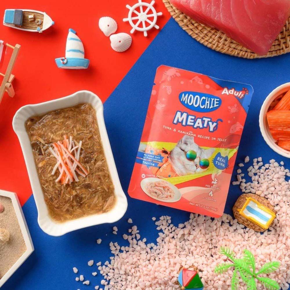 Moochie - Tuna & Kanikama Recipe in Jelly Pouch 70g