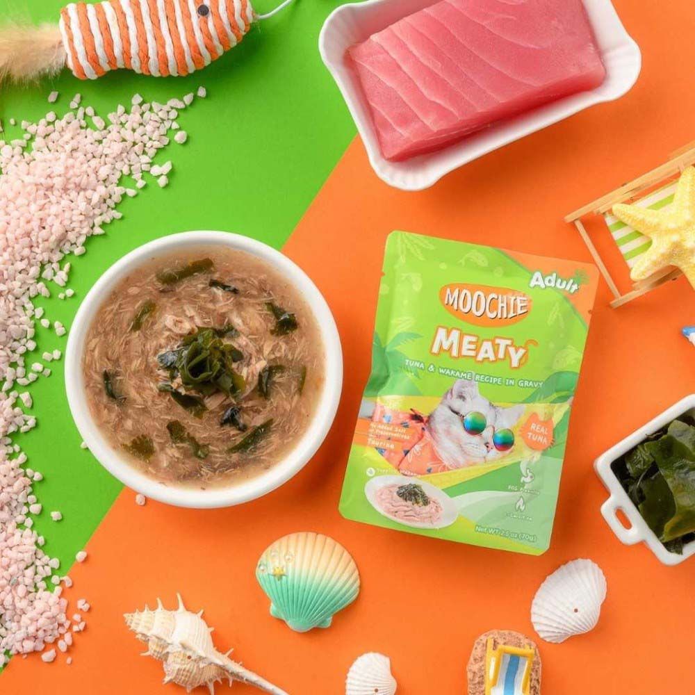 Moochie - Tuna & Wakame Recipe in Gravy Pouch 70g