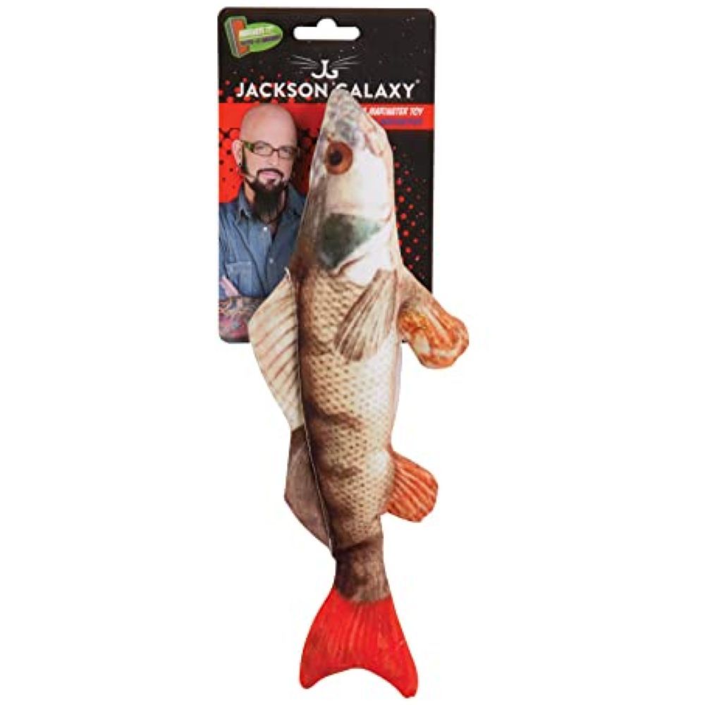 Petmate - Jackson Galaxy Marinater Toy Photo Fish Lg