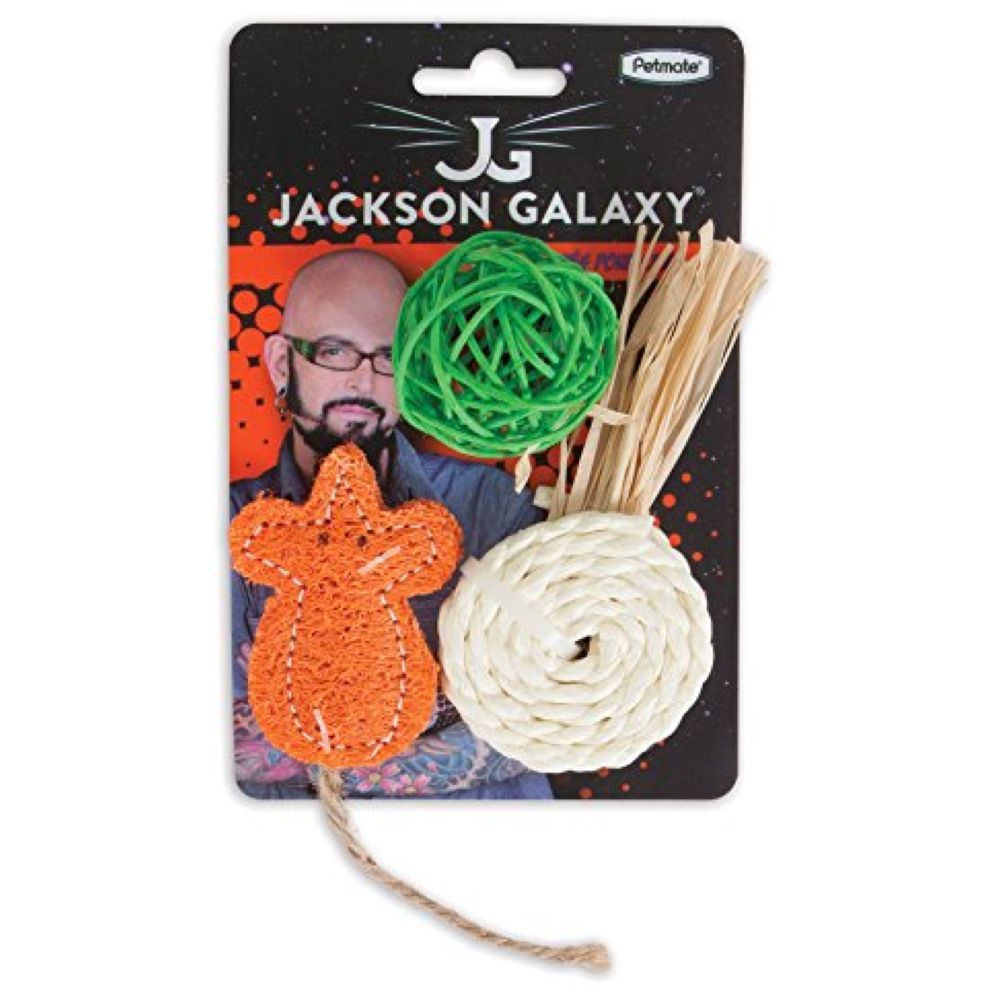 Petmate - Jackson Galaxy Natural Play Time - عبوة من 3 قطع