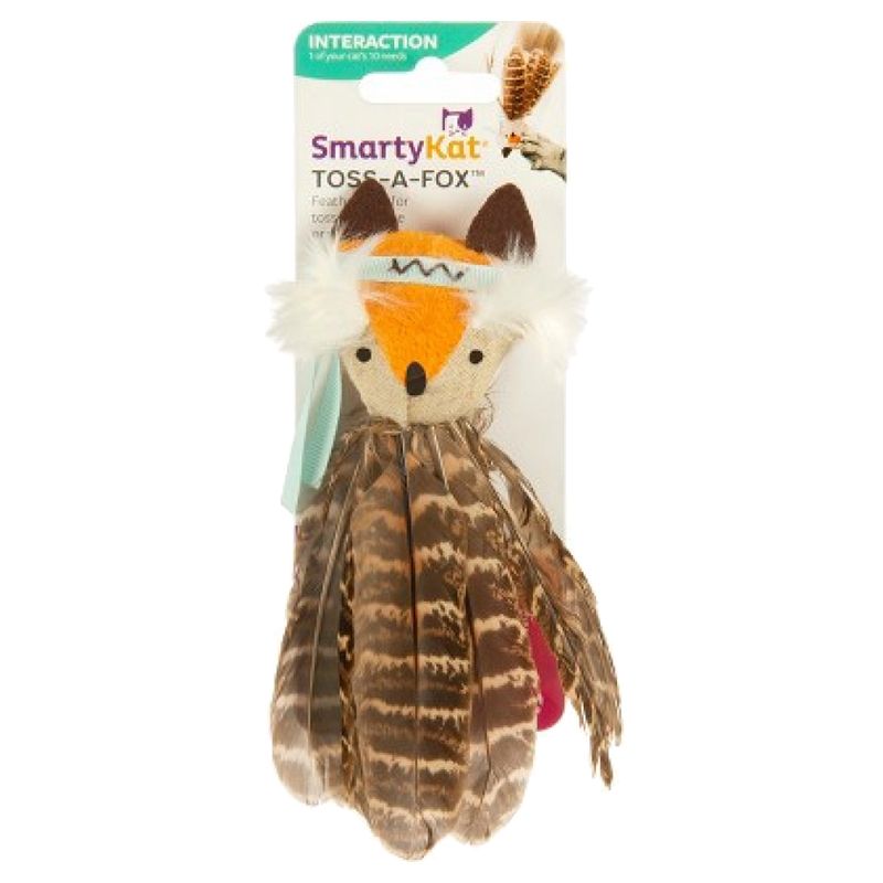 SmartyKat - Toss-A-Fox Feathered Cat Toy