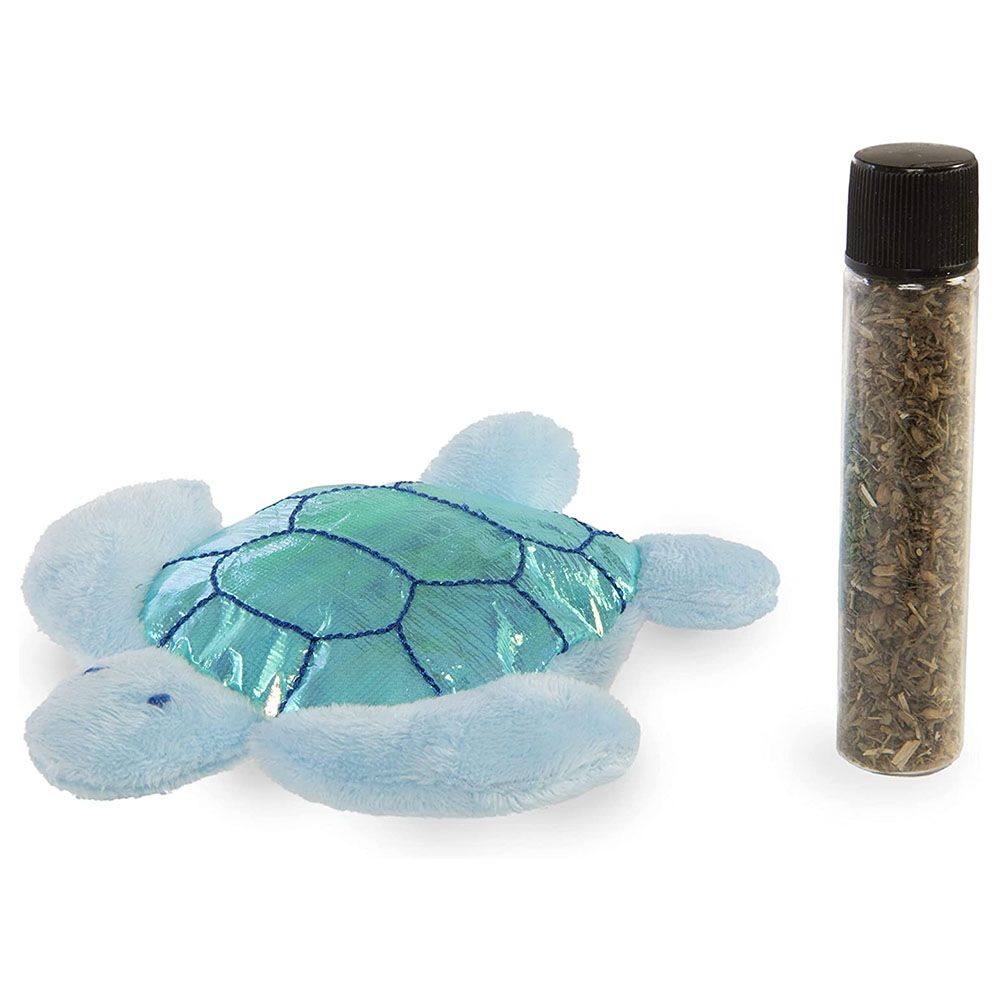 Petlinks - Tipsy Turtle Refillable Catnip Toy - Blue