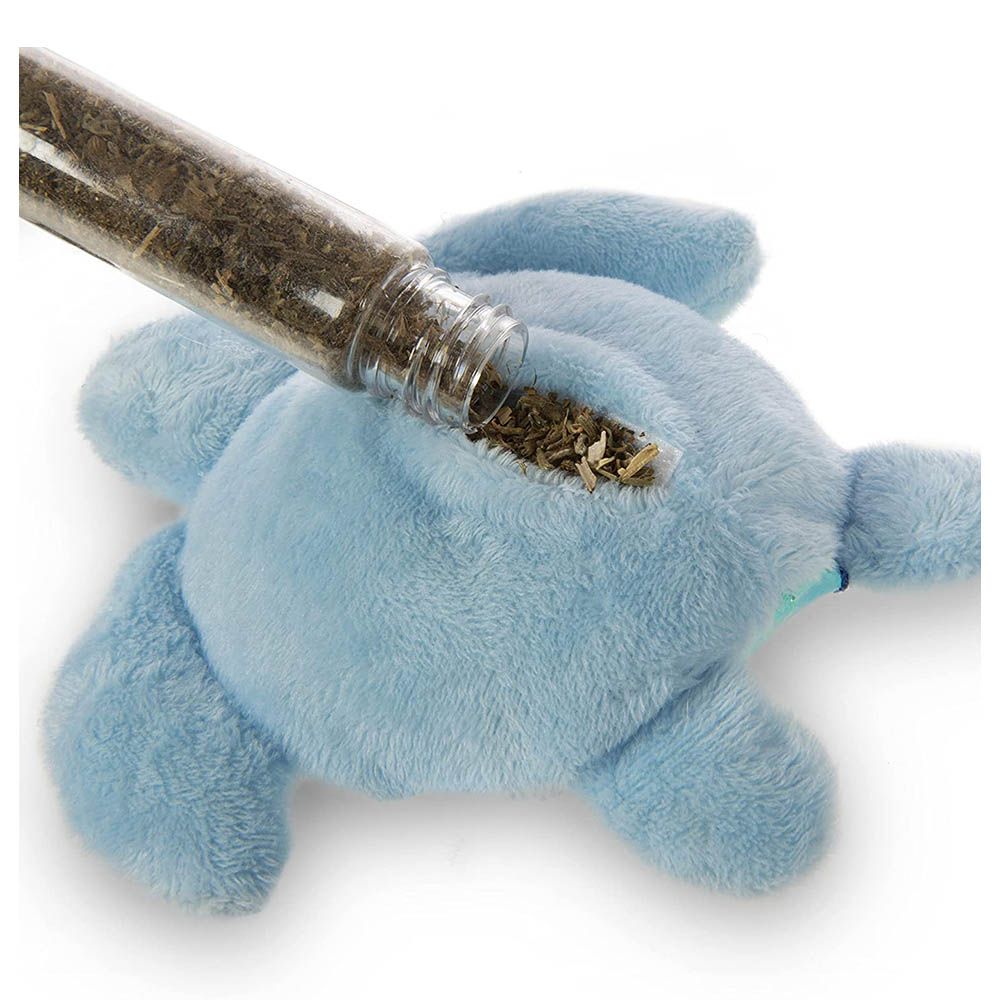 Petlinks - Tipsy Turtle Refillable Catnip Toy - Blue