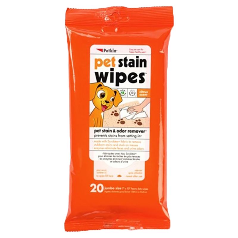 Petkin - Pet Stain Wipes 20pcs