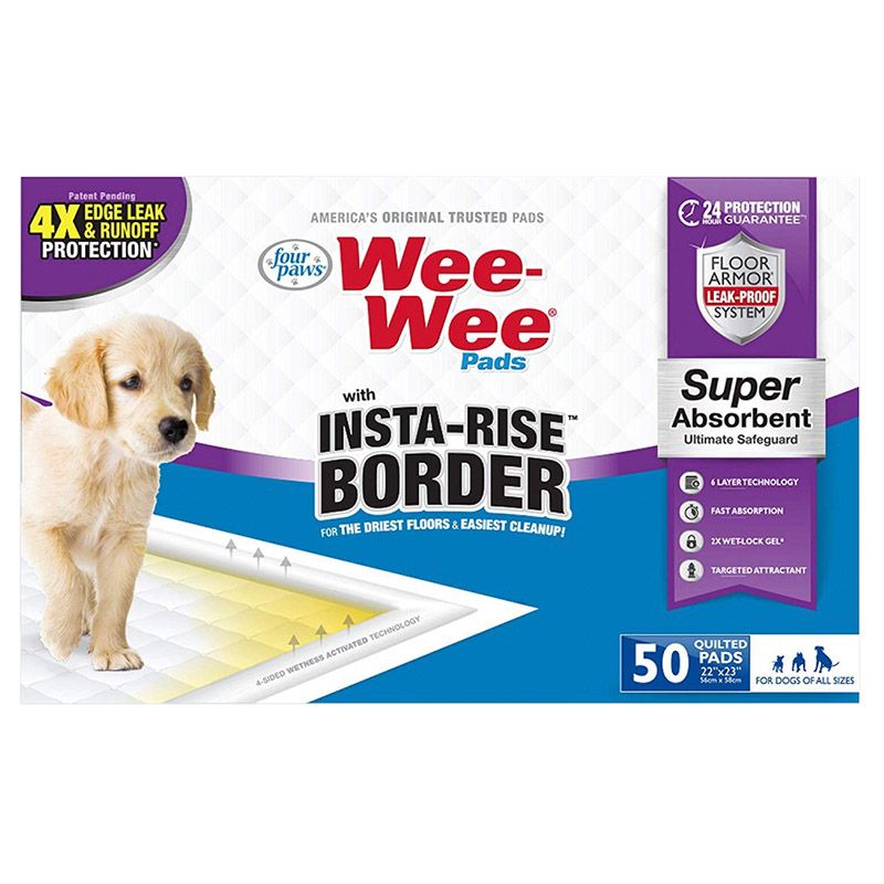 Four Paws - Wee-wee Insta-rise Border Pad 50pcs