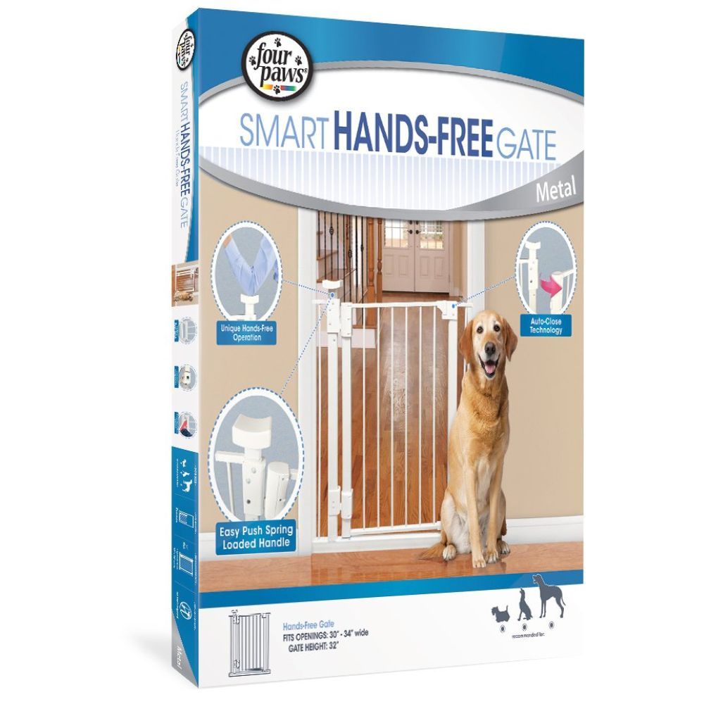 Four Paws - Hands-Free Metal Gate 30-34" x 32" 