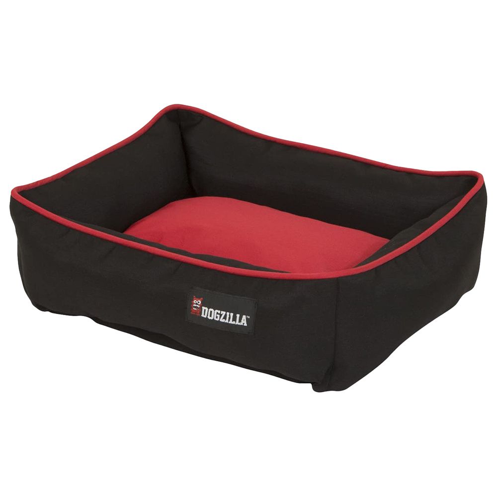 Petmate - Dogzilla Rectangular Lounger - Red/Black