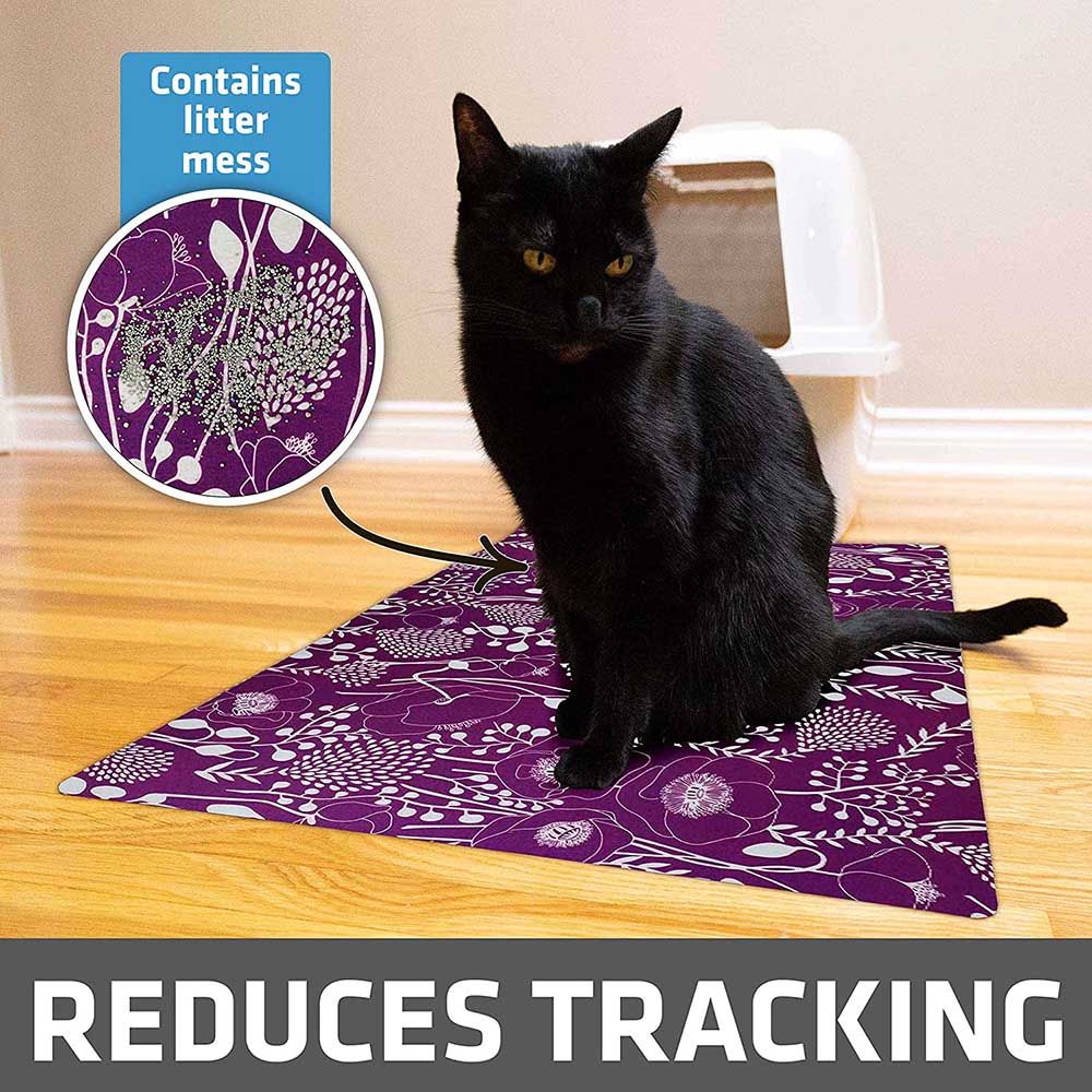 Drymate - Cat Litter Mat Good Medicine - Plum