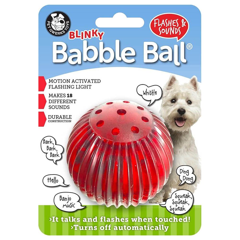 Petmate - Blinky Babble Ball - Red