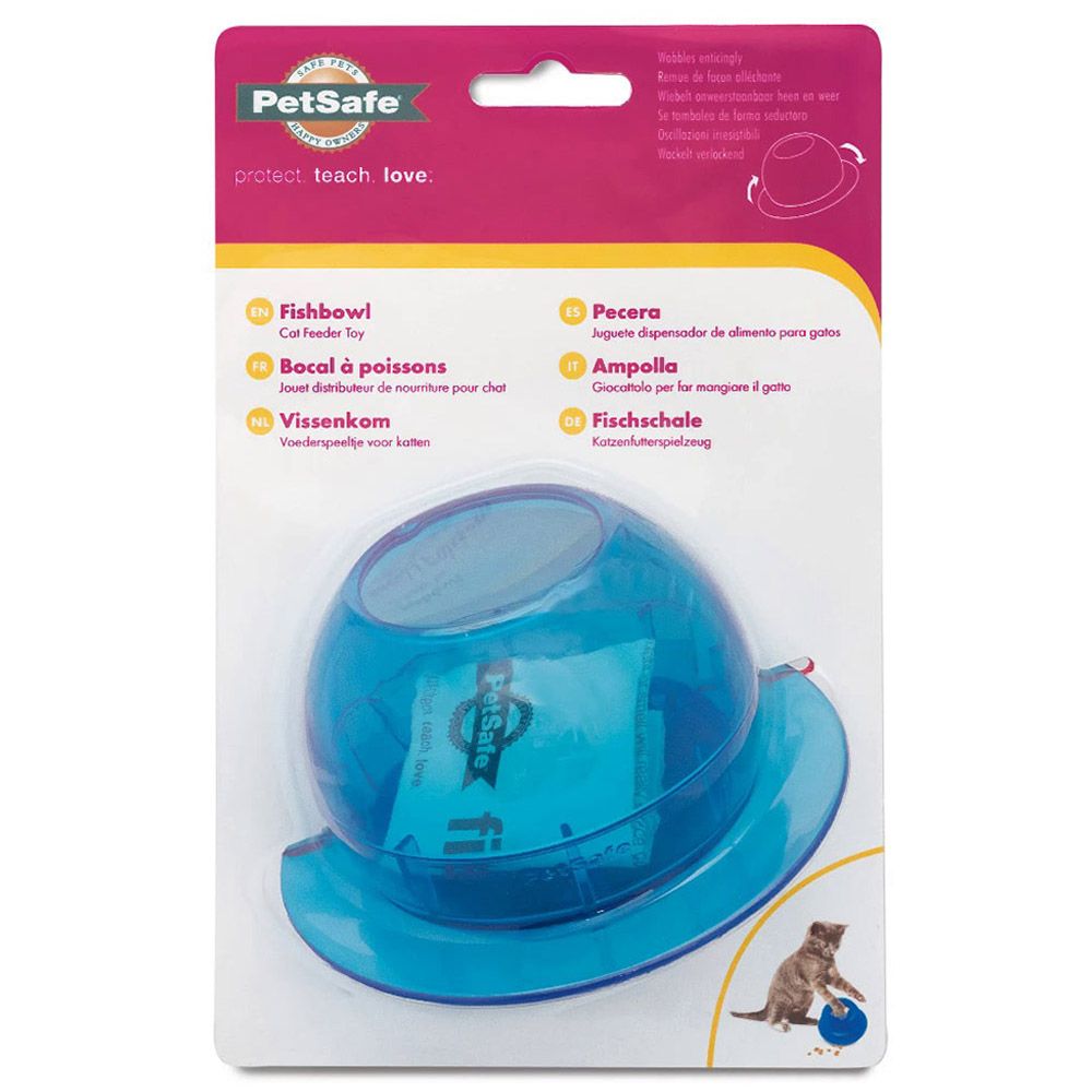 PetSafe - Fishbowl Cat Feeder Toy - Blue